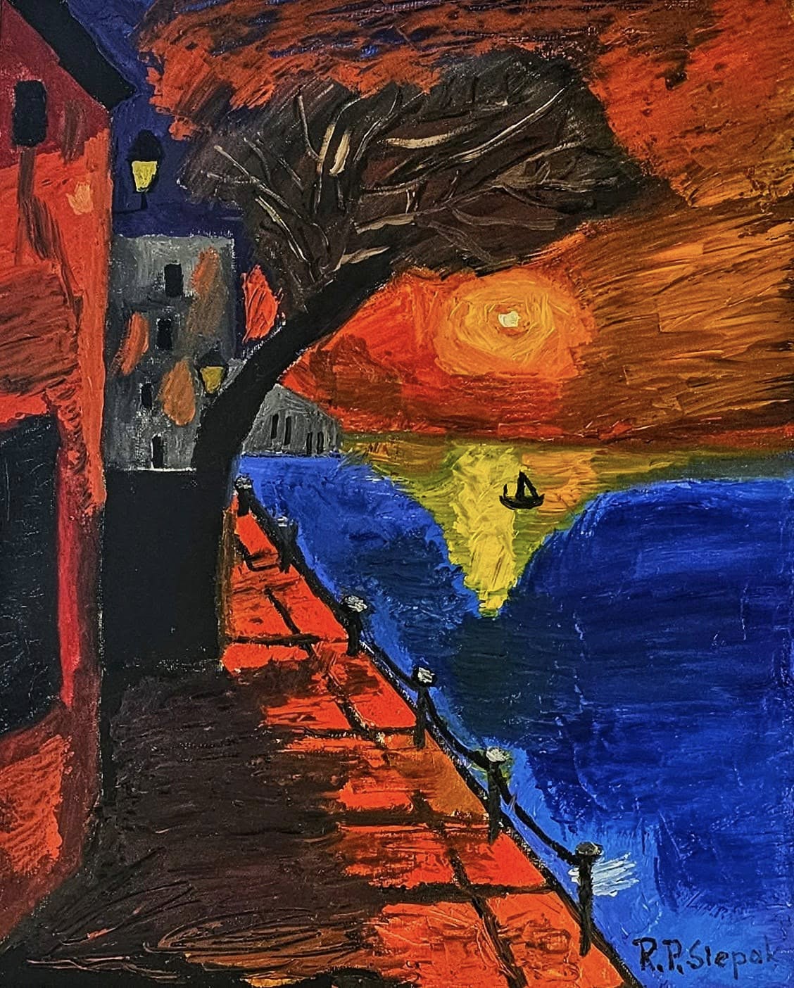 He's a Pirate, Oil, artist: R. P. Siepak, produced: June 2024, as: Reserved/Not for Sale, size: 40x50 cm