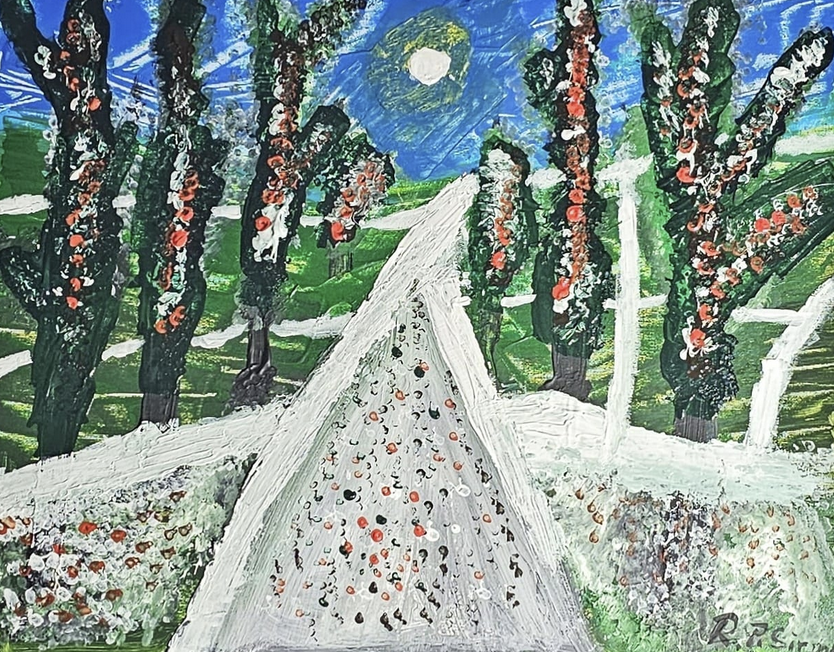 Country Roads, Acrylic, artist: R. P. Siepak, produced: June 2024, as: Available for Acquiry, size: 40x50 cm