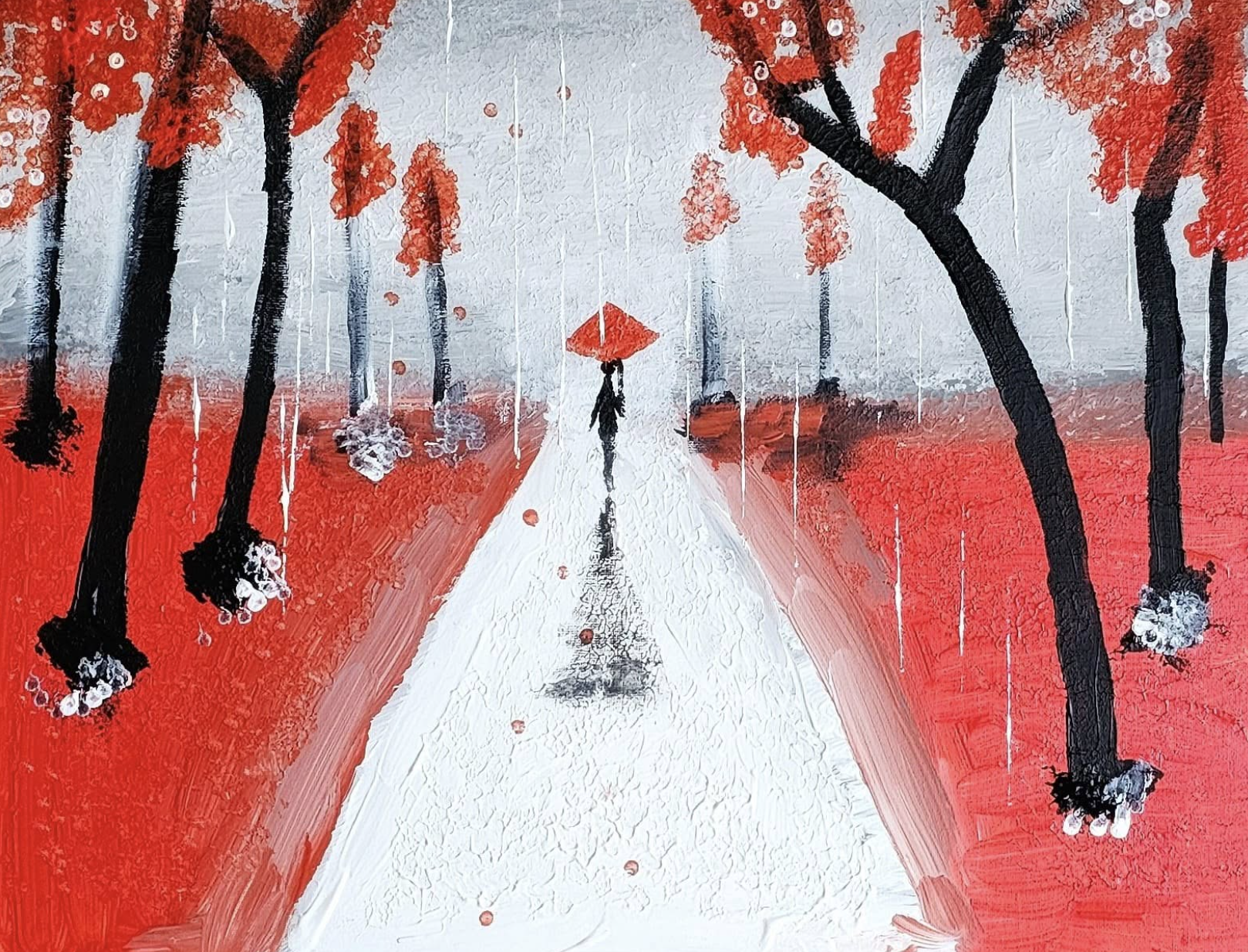 It's Raining Man, Acrylic, artist: R. P. Siepak, produced: June 2024, acquired by: Alicja, location: Poland, as: Transaction, size: 50x40 cm, inspired by: Jay Lee