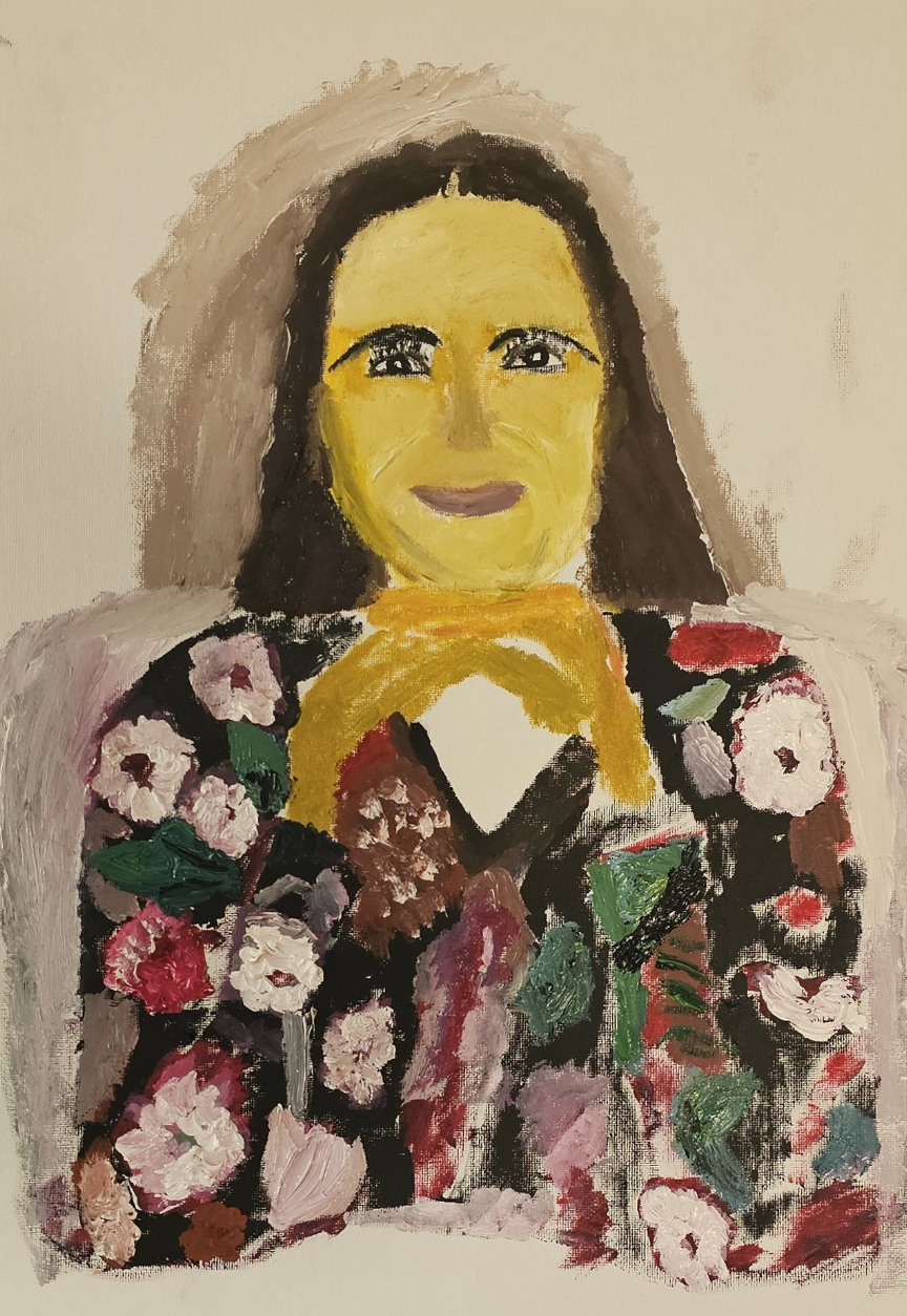 Jo, Oil, artist: R. P. Siepak, produced: April 2025, acquired by: Joanna, location: Canada, as: Gift, size: 40x50 cm, inspired by: Jo